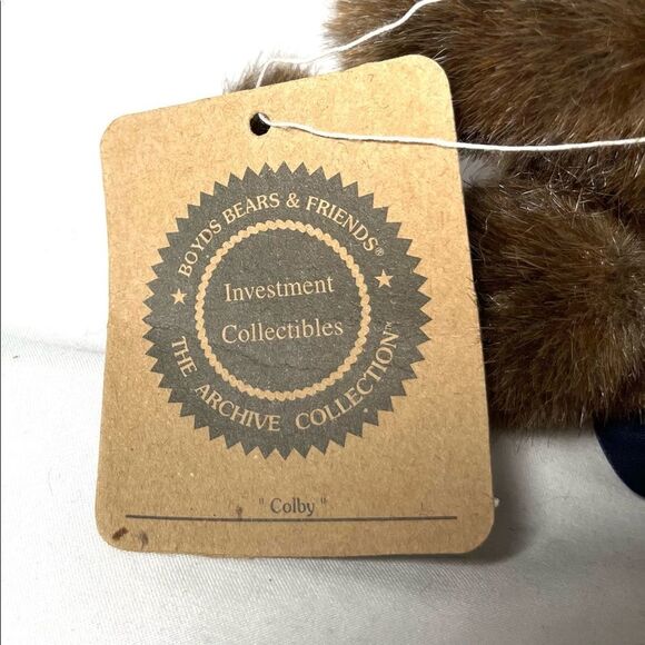 Boyd’s Bears Small Vintage Colby Bear with To Mommy Sign - Picture 3 of 4
